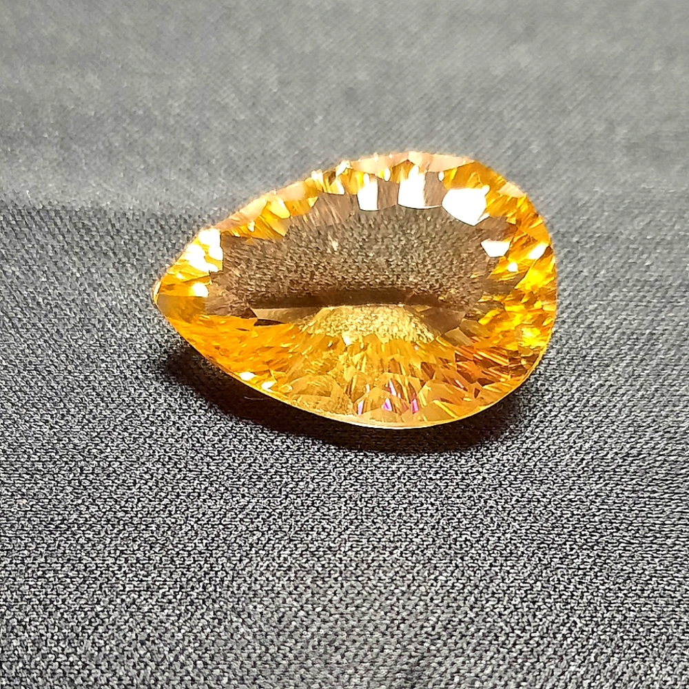 Certified 29.15 Carat Natural Citrine Gemstone
